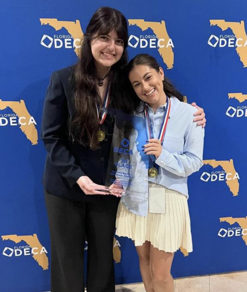 DECA State Champions Victoria Pla and Isabella Puglisi will soon move on to the international round!